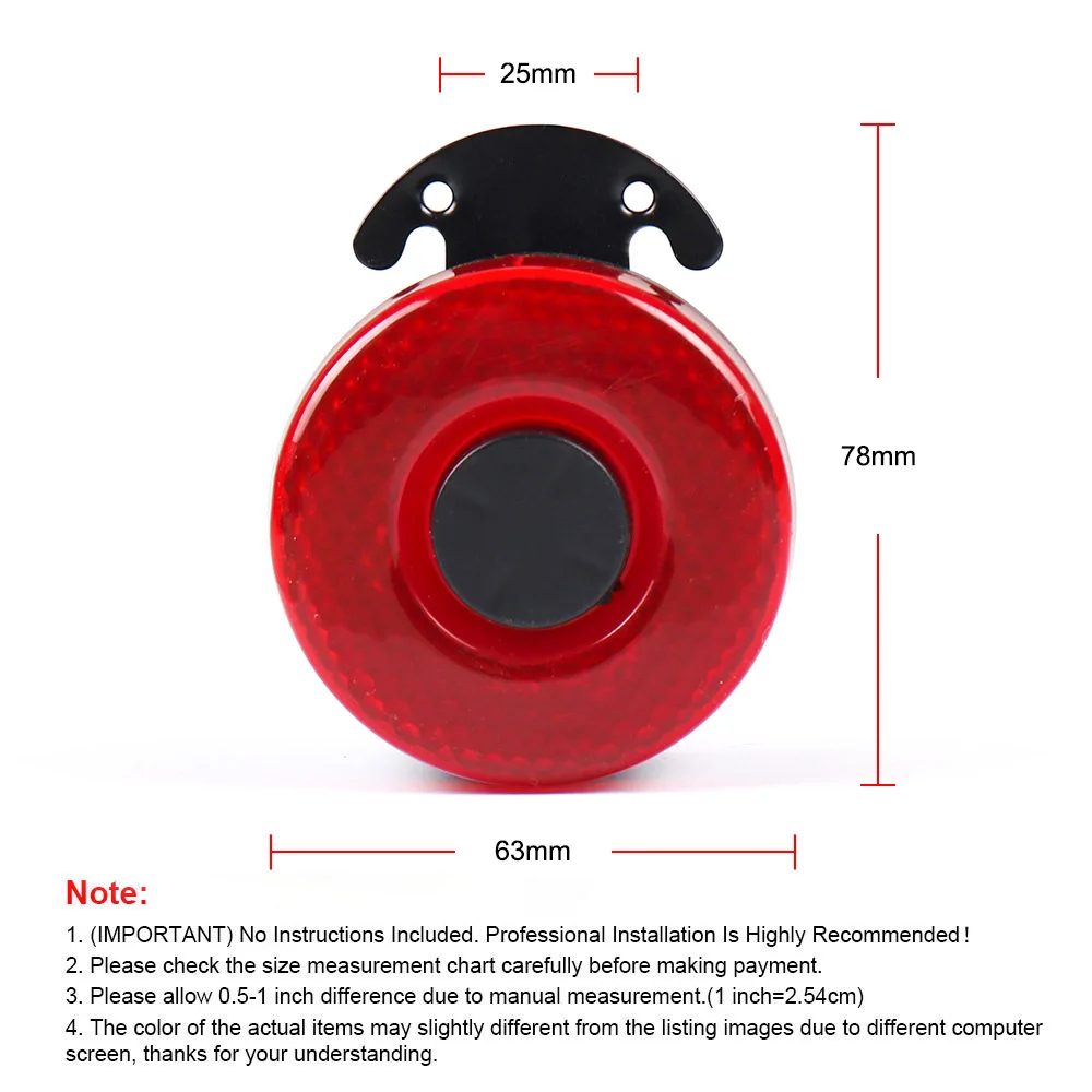 Car Siren Horn DC 12V-24V 105dB Auto Warning Signal Backup Alarms With LED Beep Reverse Air Horn BX102098