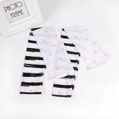Sunscreen Arm Warmer Fingerless Long Gloves Cotton Cute Kawaii Moon Graphic Print Skinny 90s Sleeve Women Summer Sun Protection