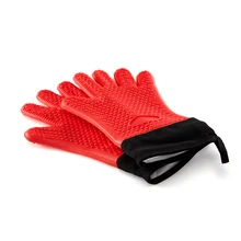 Кухонные перчатки для выпечки для барбекю перчатки для духовки термостойкие толстые Нескользящие силиконовые перчатки для сковорода держатель для духовки рукавицы