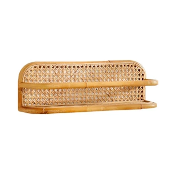 

Kids Garments Organizer Rack Clothes Hat Hanging Rattan Wall Storage Bookshelf