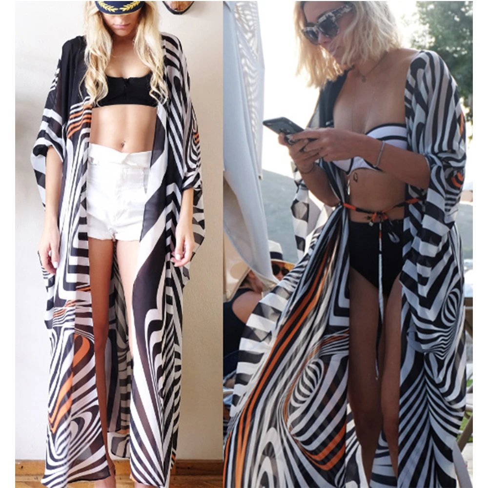 Zebra beach cover up Clearance