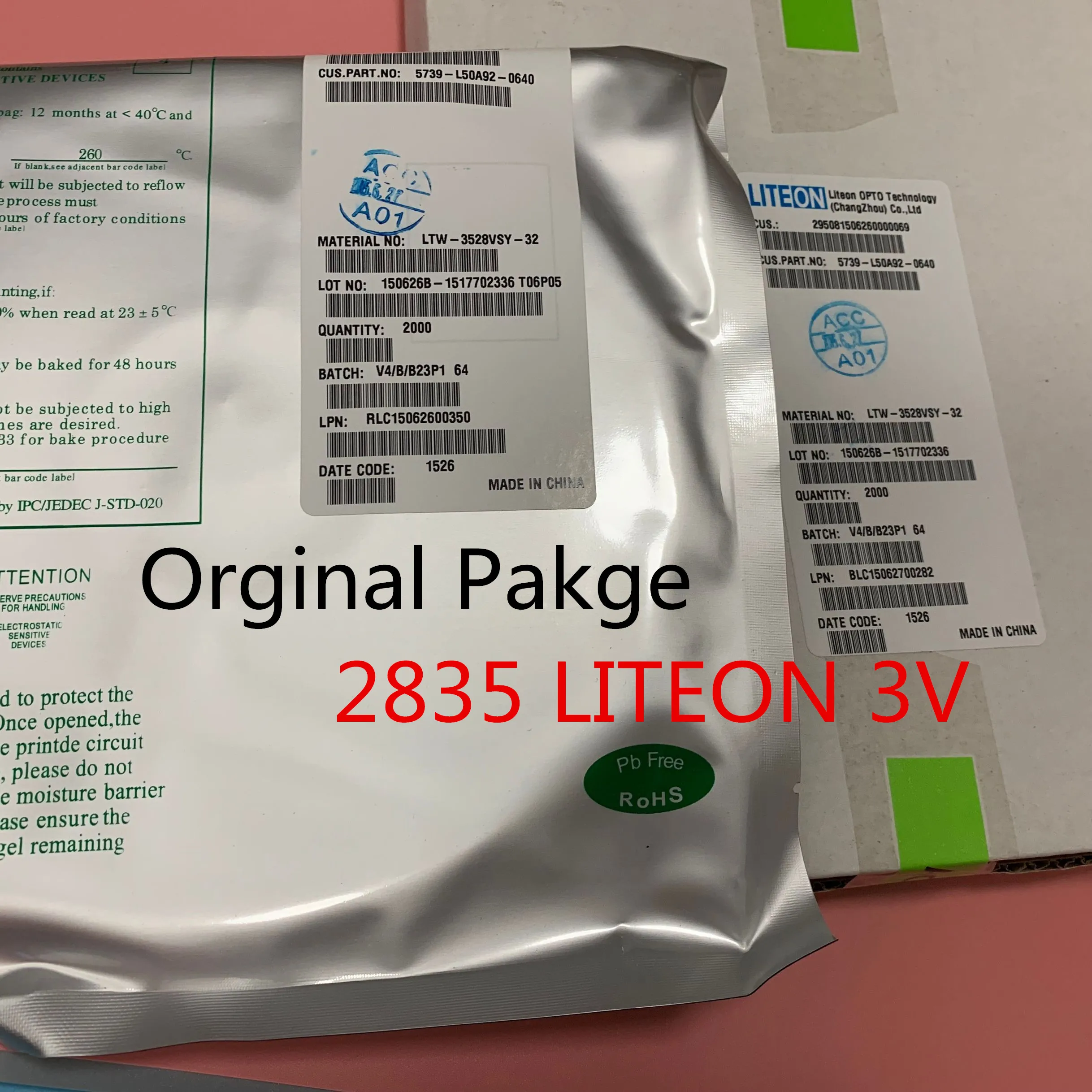 2000 шт. светодиодная подсветка LITEON 1 Вт-1 5 Вт 3 в 3528 2835 1210 холодный белый светодиод