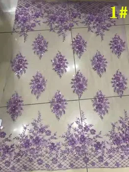 

Purple series dress fabric embroidery French mesh African lace fabric soft Nigerian lace Evening dress party dress fabric 5yards