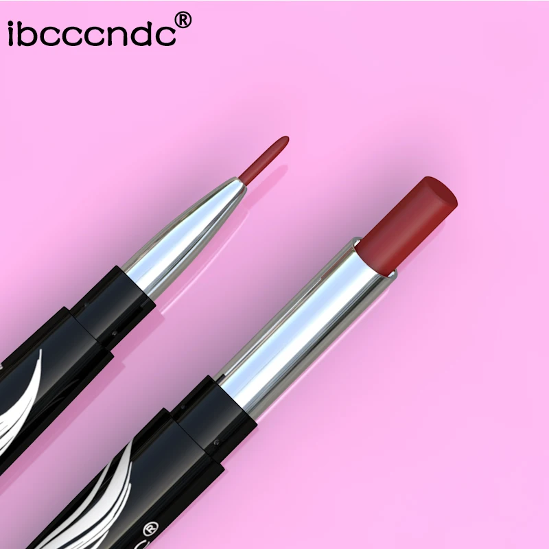 10 Colors Matte Lipstick Wateproof Double End Long Lasting Lipsticks Brand Lip Makeup Cosmetics Nude Dark Red Lips Liner Pencil 10 Colors Matte Lipstick Wateproof Double End Long Lasting Lipsticks Brand Lip Makeup Cosmetics Nude Dark Red Lips Liner Pencil