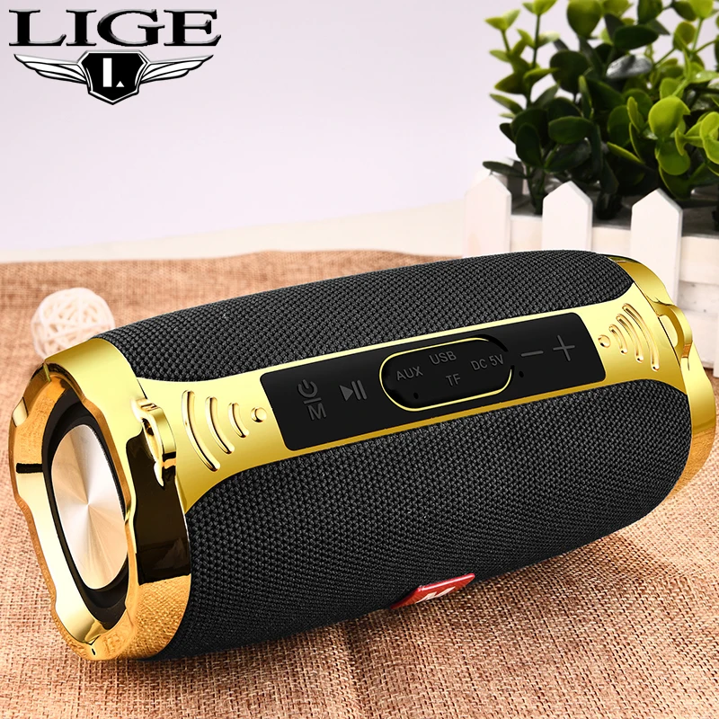 LIGE оригинальный Bluetooth динамик водонепроницаемый уличный Портативный