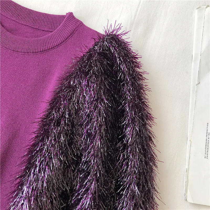 Neploe Autumn Bright Patchwork Pullovers Pull Long Sleeve Elegant Sweaters Women Knitwear Fashion Slim Sueter Mujer 56082