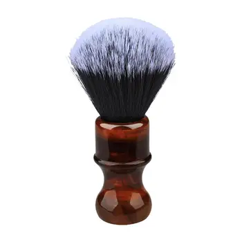 

1PC Soft Nylon Beard Combs Resin Handle Shaving Brush Foaming Mustache Brush Men Beard Brush Hair Shaver