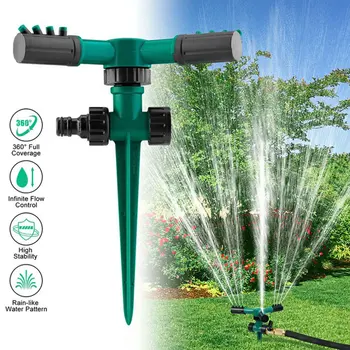 

360 Degree Automatic Garden Sprinklers Watering Grass Lawn Rotary Nozzle Rotating Water Sprinkler System Garden Supplies