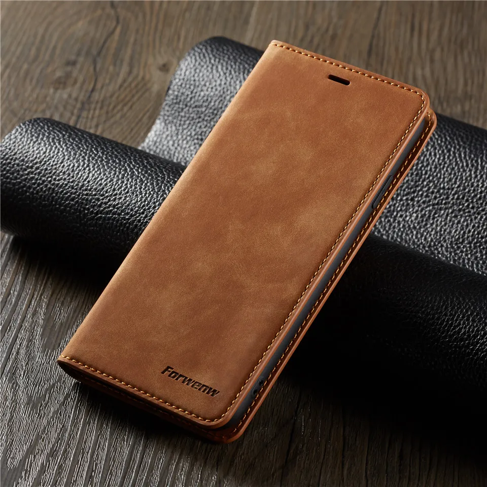 YXAYN Flip Leather Magnetic  Case for IPhone Xs Xr X 11 pro Max Wallet Card Holder Cover for IPhone12Mini 8 7 Plus
