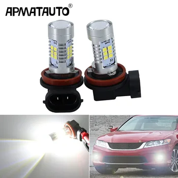 

2x Super canbus White H8 H11 21smd LED Fog Light Driving Bulbs Crystal Blue For Honda civic fit accord Crider crv