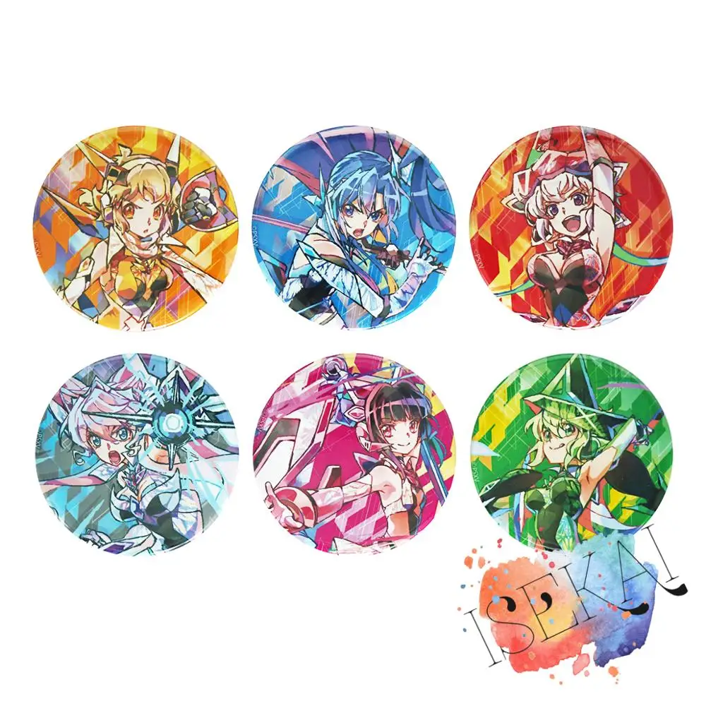 Senki Zessho Symphogear XV значок аниме Tachibana мозги казанари Tsubasa юкин Крис металлический