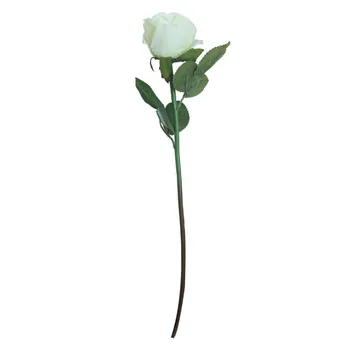 1PC Rose Artificial Flowers Wedding Decoration DIY Light Green Fake Flower Party Home Decor Valentines Day Artificial Flower