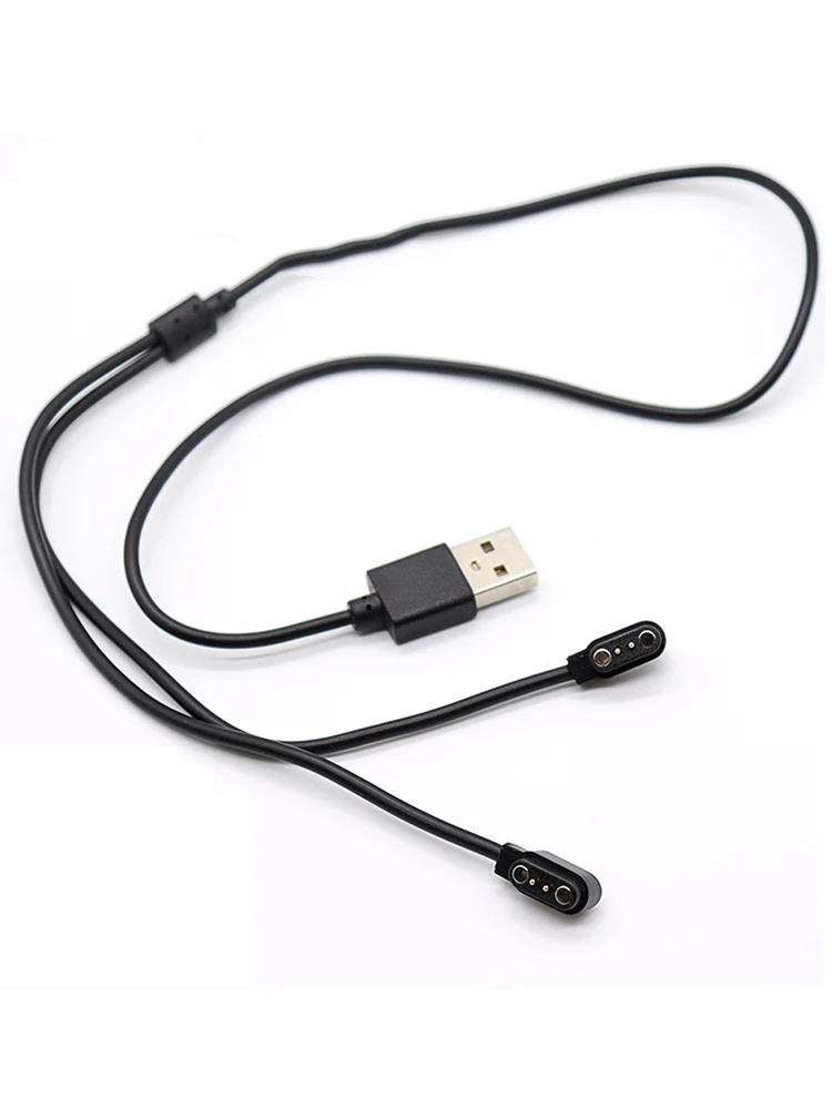 

5PCS 2PIN One point two Magnetic Charging Cable USB 2.54 pitch Male 2 Pin Pogo Magnetic Charger Cable Cord for Smart Watch GT88