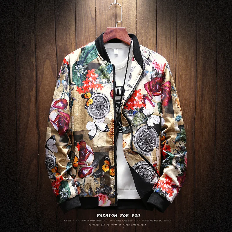 

6 STYLE Fashion Spring 2020 New Print Casual Jacket Mens Japanese Streetwear Designer Clothes Plus ASIAN SIZE M-XXXL 4XL 5XL