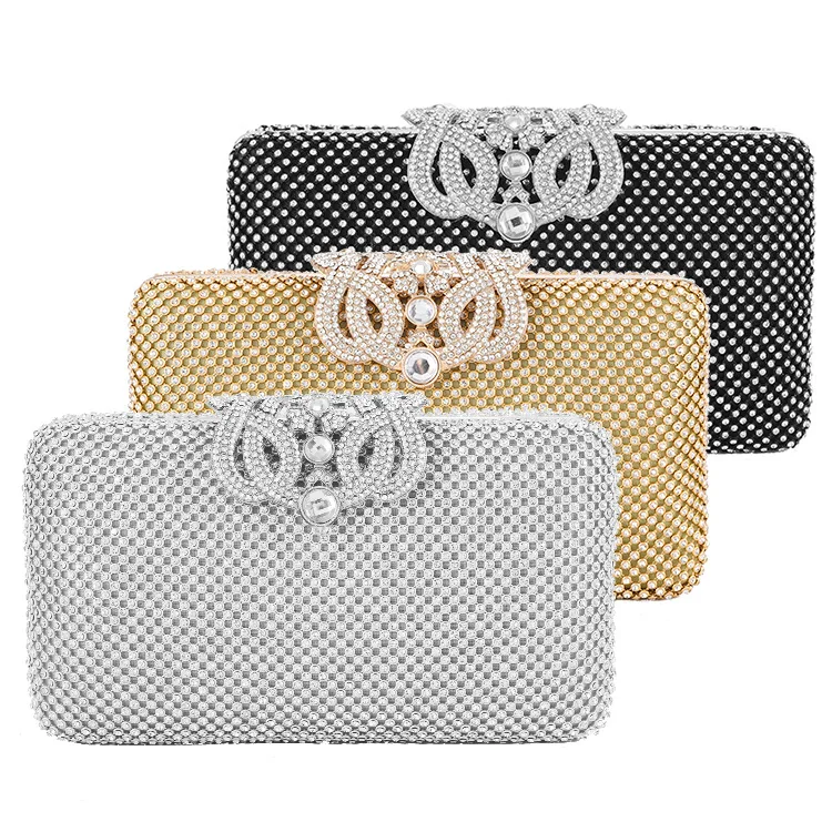 

Женская сумка для банкета с бриллиантами, вечерняя сумка ручной работы с короной, клатч с цепочкой, сумка-мессенджер с кристаллами для свадьбы, вечерняя сумка