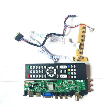 

For LTN140KT01-001/301 1600*900 display LVDS 40-Pin DVB digital HDMI VGA USB AV TV 3663 universal LCD Controller board DIY Kit