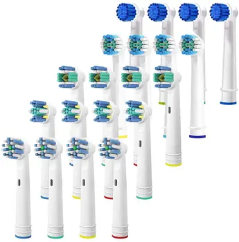 

20 Pack of 4 Sensitive Clean, 4 Floss Action, 4 Precision Clean & 4 Cross Action. Fits Oralb Electric Toothbrush