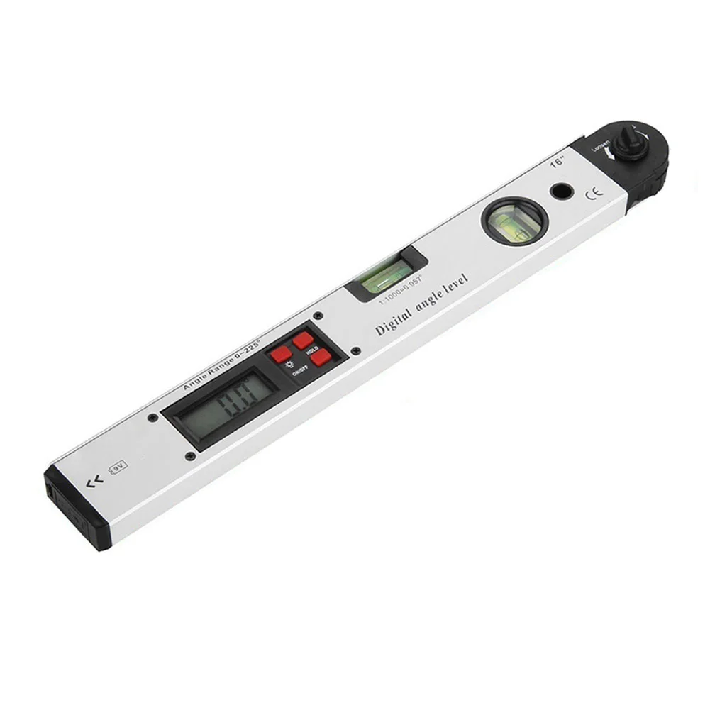 

400mm Digital Battery Powered Measuring LCD Display Tool Level Goniometer Angle Accurate Slope With Magnetic Base