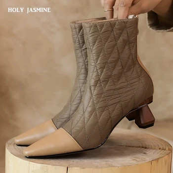 

Women Boots 2020 New Fashion Genuine Leather Snow Boots for Winter Shoes Women Casual Lightweight Ankle Botas Mujer Winter Boots