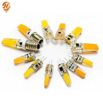 

LED COB G4 G9 E14 3W 6W Lamp Bulb Dimable AC/DC 12V 220V 360 Beam Angle Replace Halogen Led Lamp Chandelier Lights