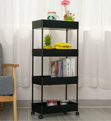 40*22*90cm Four-layer Removable Cart Multi-function Trolley Kitchen Accessories Shelf Household Furniture Storage Holders HWC | Дом и сад
