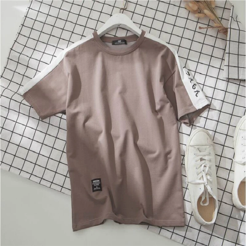 Summer Men's T-shirt Fashion Short-sleeved Men's Leisure Half-sleeved Clothes Pure Cotton Student Underwear