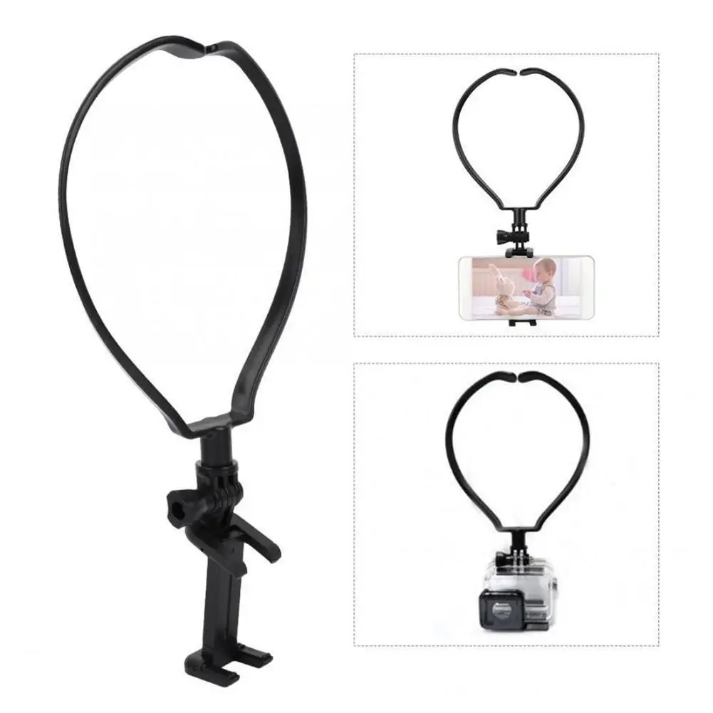 1PC Hands Free Phone Stand Wearable Hang On Neck Holder Camera Mount