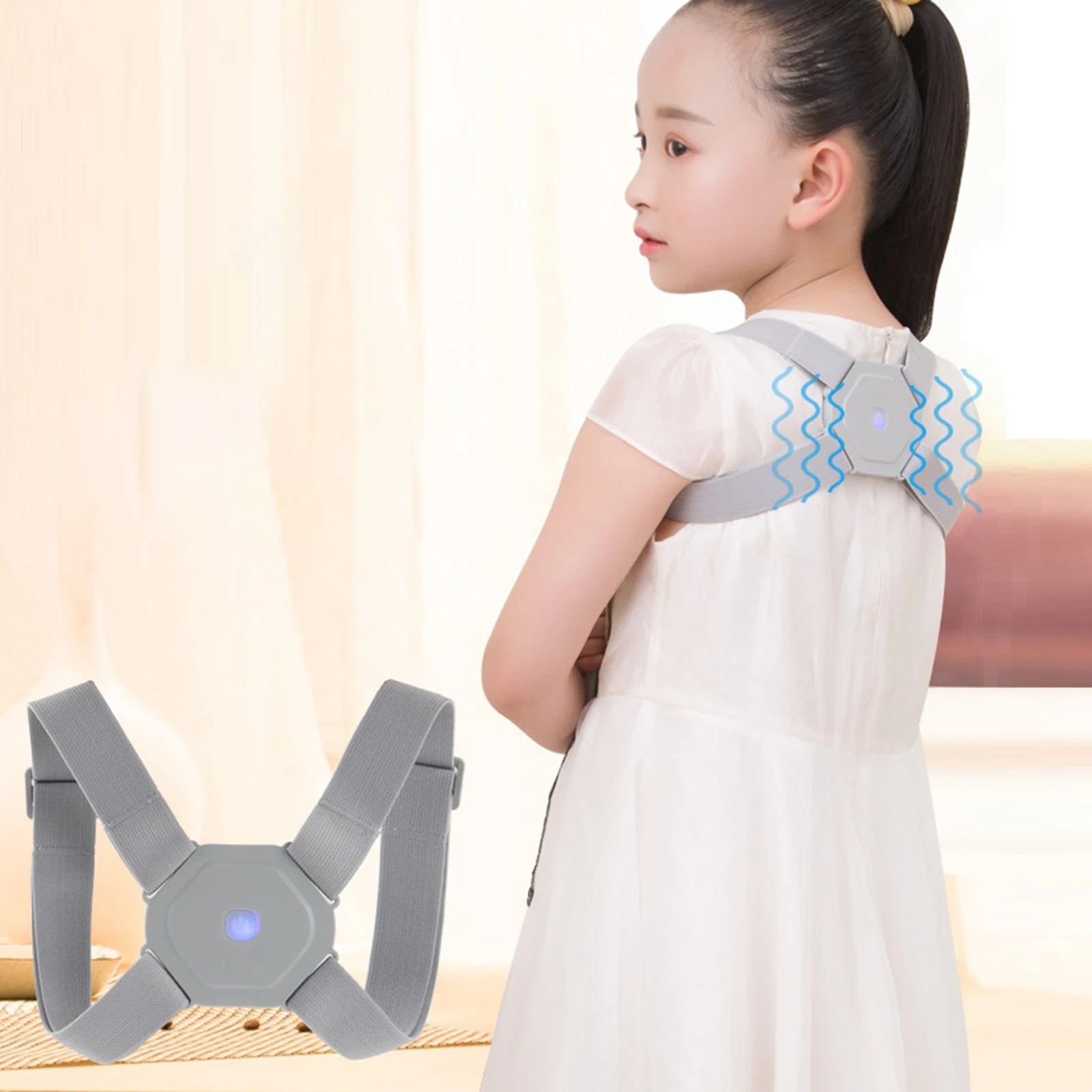 Electric Back Corrector Adjustable Posture Trainer Smart Back Brace Belt