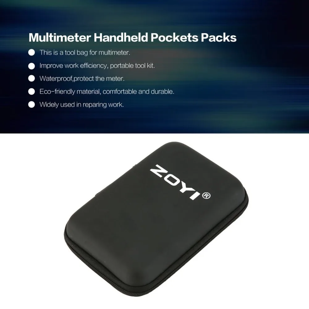 ZOYI Multimeter Case Package Bag Pockets Packs Box Organizer Multitester Meter Tester Waterproof Instrument Tools Bag Case top tool chest