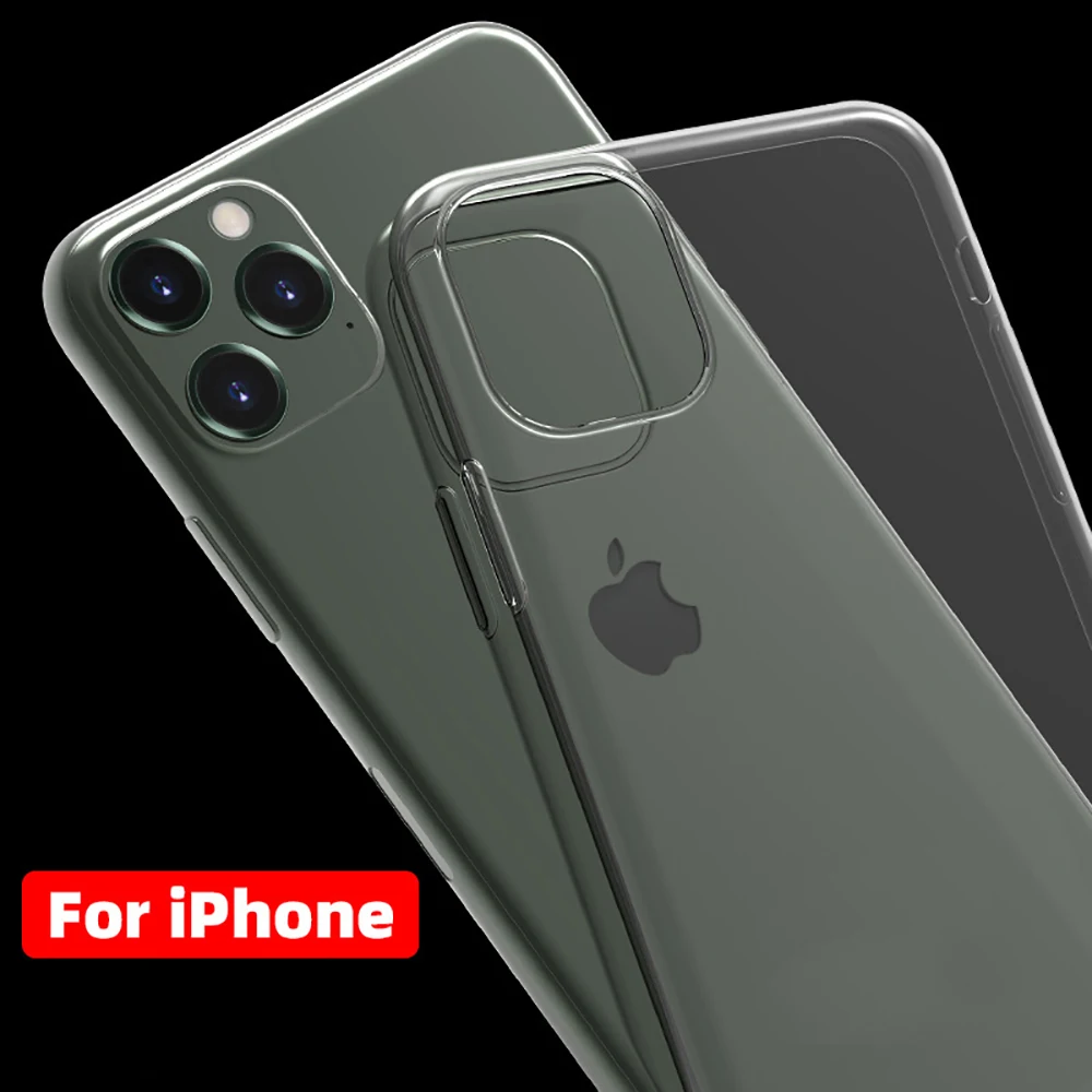 2020 Мягкий ТПУ прозрачный для iPhone 12 11 Pro Max XS 5 5s 5C SE 6 6s iPhone12 xsmax XR X Phone 7 8 Plus тонкий