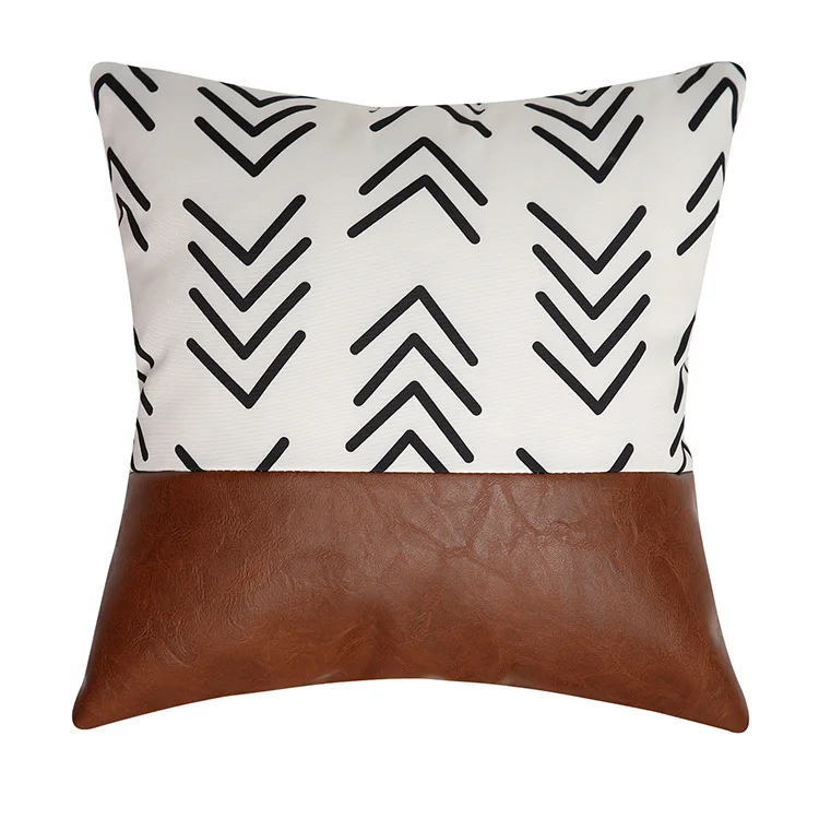 Molotu Decorative Cotton Canvas Pillow Covers Home Decorative Sofa Cushion Cover 