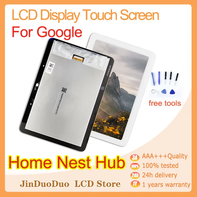 10.1Original For Google Home Nest Hub Max LCD Display Touch Screen Digitizer Assembly For Google Home Nest Hub First Gen