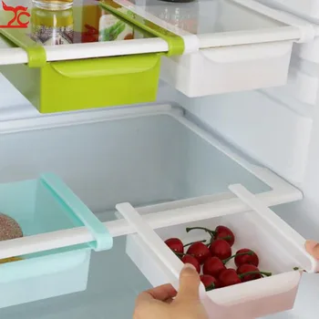 

1PC Kitchen Refrigerator Fresh Clapboard Layer Refrigerator Drawer Multi-Function Storage Rack Twitch Classification Storage Box