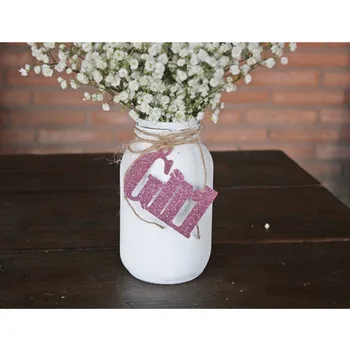 

Custom Baby SHow Favor Tags Girl Baby Shower Mason Jar Tags Personalized Baptism Tags Gender Reveal Christening Gift Tags