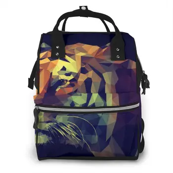 

Low Poly Tiger Baby Nappy Changing Diaper Mummy Bag Maternity Backpack Bags Stroller Baby Care Waterproof Backpack