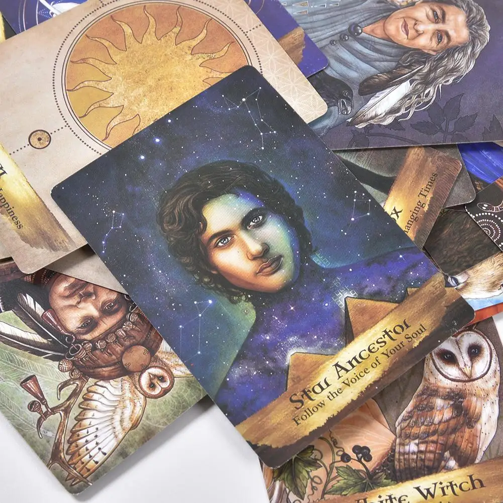 55 Angels And Ancestors Oracle Cards Tarot Cards High Quality Smith Tarot Deck Board Game Cards Playing Cards Family Entertain
