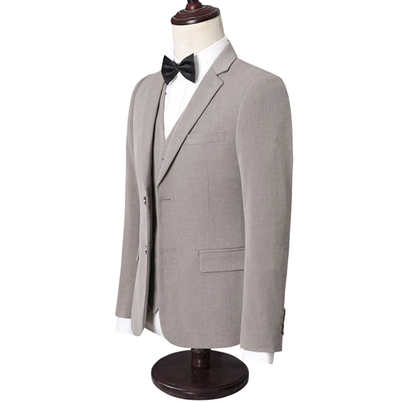 New wedding dress men smart casual suits sets Coat +Trousers +Waistcoat 3 Pieces sets for men Slim Fit Blazers+Pants+Vest sets