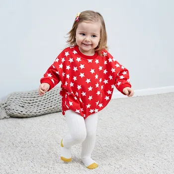 

2020 Spring Baby Crew Neck Full Printed Newborns Clothes Baby Rompers