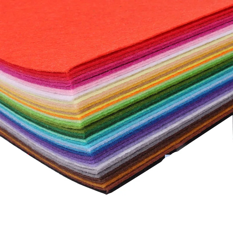 10pc 30*30cm DIY Handmade Nonwoven Felt Fabric Polyester Flowers Cloth Needlework Needle Sewing Craft Toy Dolls Felts Decor Home