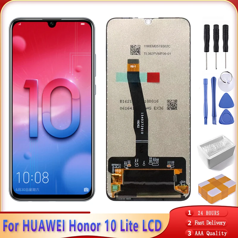 6.21&quot Original For Huawei Honor 10 Lite HRY-LX1 HRY-LX2 LCD Display Touch Screen Digitizer Assembly Replacement Free Tools | Мобильные