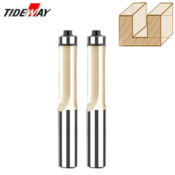 

Tideway 1/4" Shank Flush Trim Router Bits for wood Trimming Cutters with bearing woodworking tool endmill milling cutter