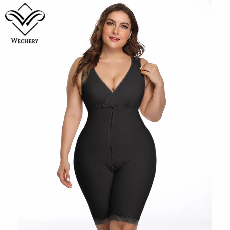 Wechery Plus Size Shaper Womens Black Beige Shapers Sleeveless Underwear for Women|Bodysuits| - AliExpress