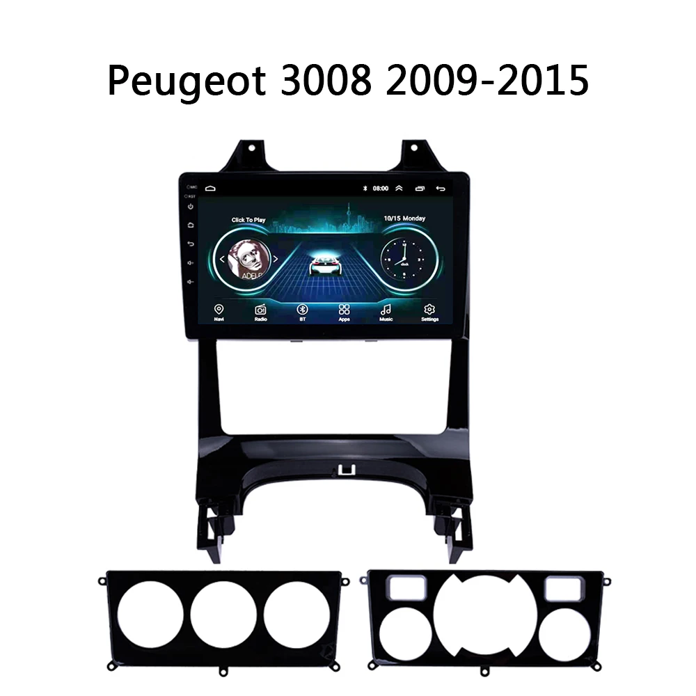 Discount Android 8.1 9inch for Peugeot 3008 2009-2015 Car Radio multimedia Video Player HD mirror link GPS Navigation Automobile 0