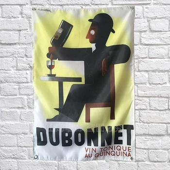 

DUBONNET Wine Beer Poster Banners Bar Cafe Hotel Theme Wall Decoration Hanging Art Waterproof Cloth Polyester Fabric Flags