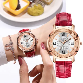 

Christmas Women's Wristwatch Sleek Minimalist Fashion With Strap Dial Women's Quartz Watch Gift Watches Reloj Mujer montre femme