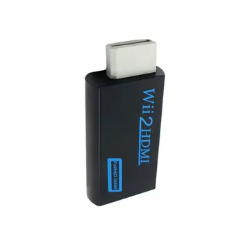 

3.5mm Audio Output Jack Wii to HDMI Wii2HDMI Full HD FHD 1080P Converter