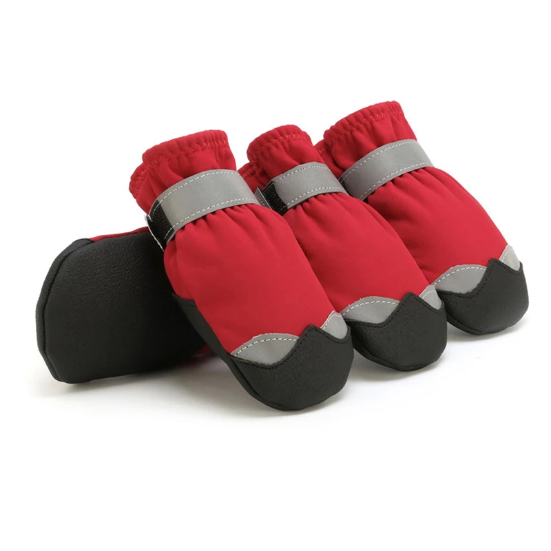 Title 12, Waterproof Pet Dog Shoes Reflective Dog Boots F...