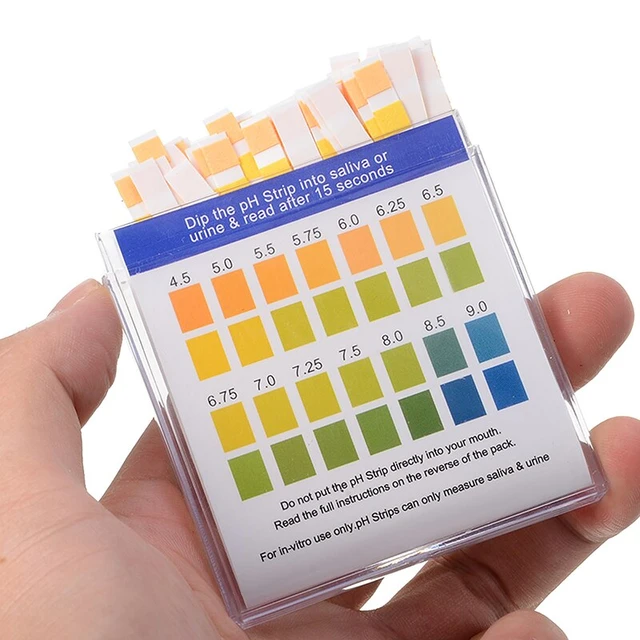 100 Bandes/paquet Bandelettes de Test PH 1-14st Indicateur Sensible Papier  Tournesol Pleine Ph-mètre D'eau Qualité Kit de Test - AliExpress