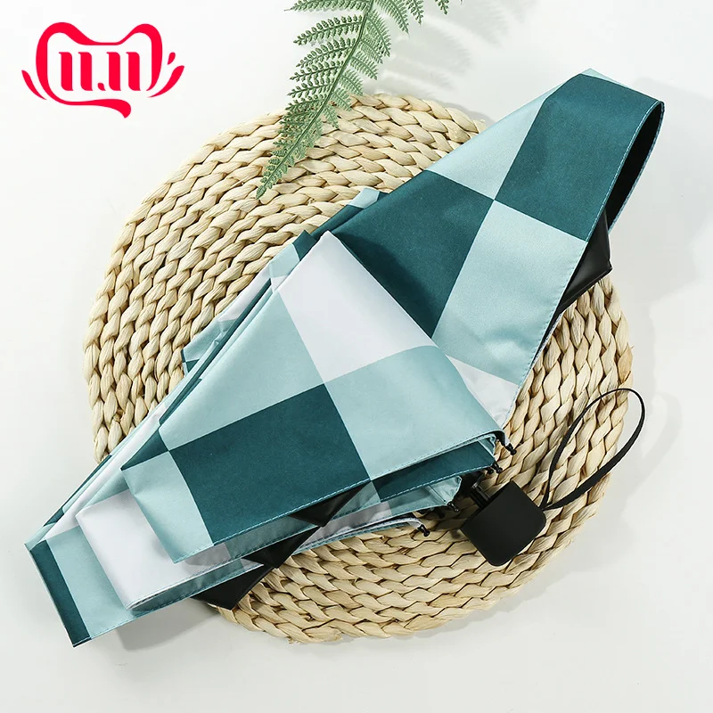 

Mini Five Folding Umbrella For Women Anti-UV Sunscreen Parasol Portable Ladies Windproof Dual-use Sunny And Rain Umbrellas