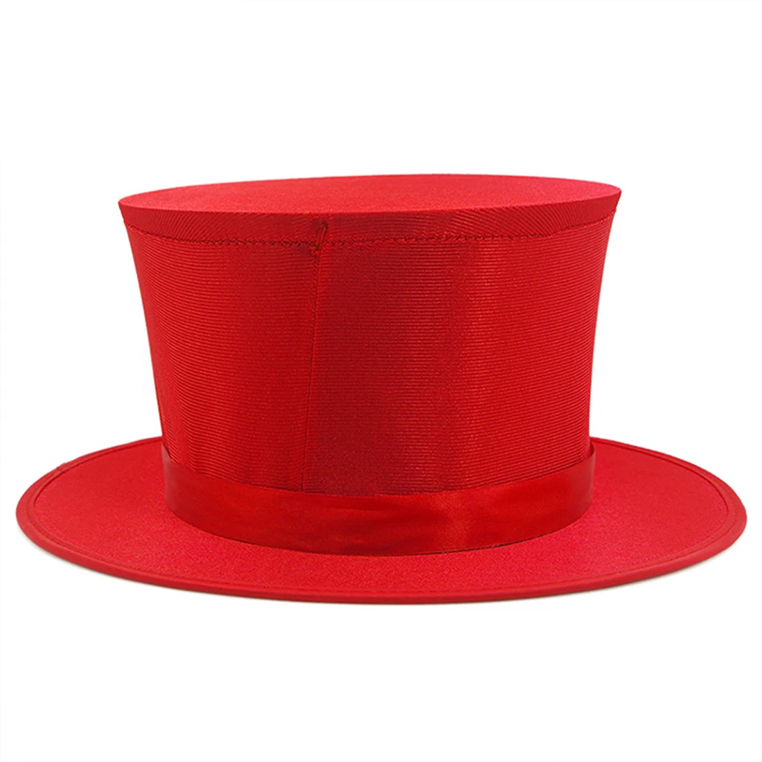 

Folding Top Spring Hat Magic Tricks Stage Prop - Red